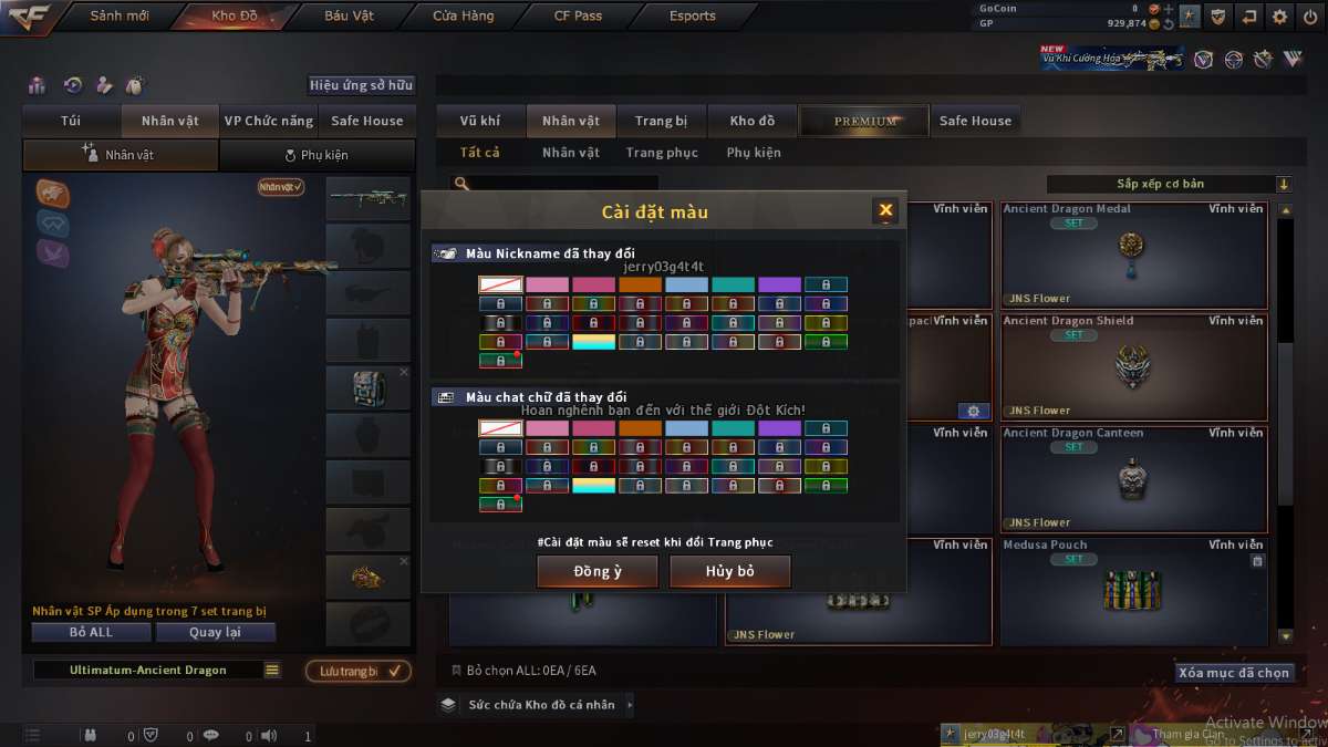 shop acc cf uy tin gia re